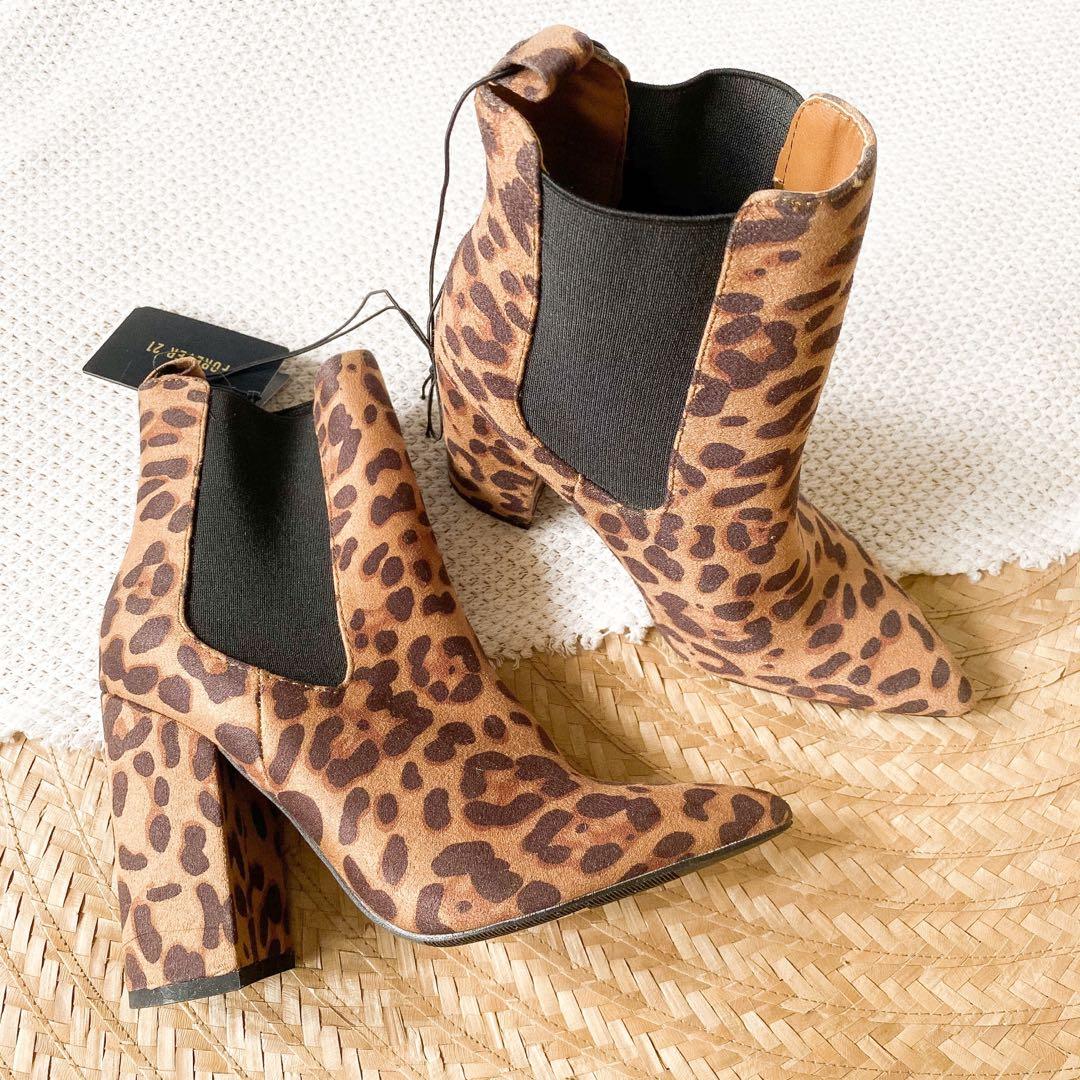 Leopard booties forever 21 sales