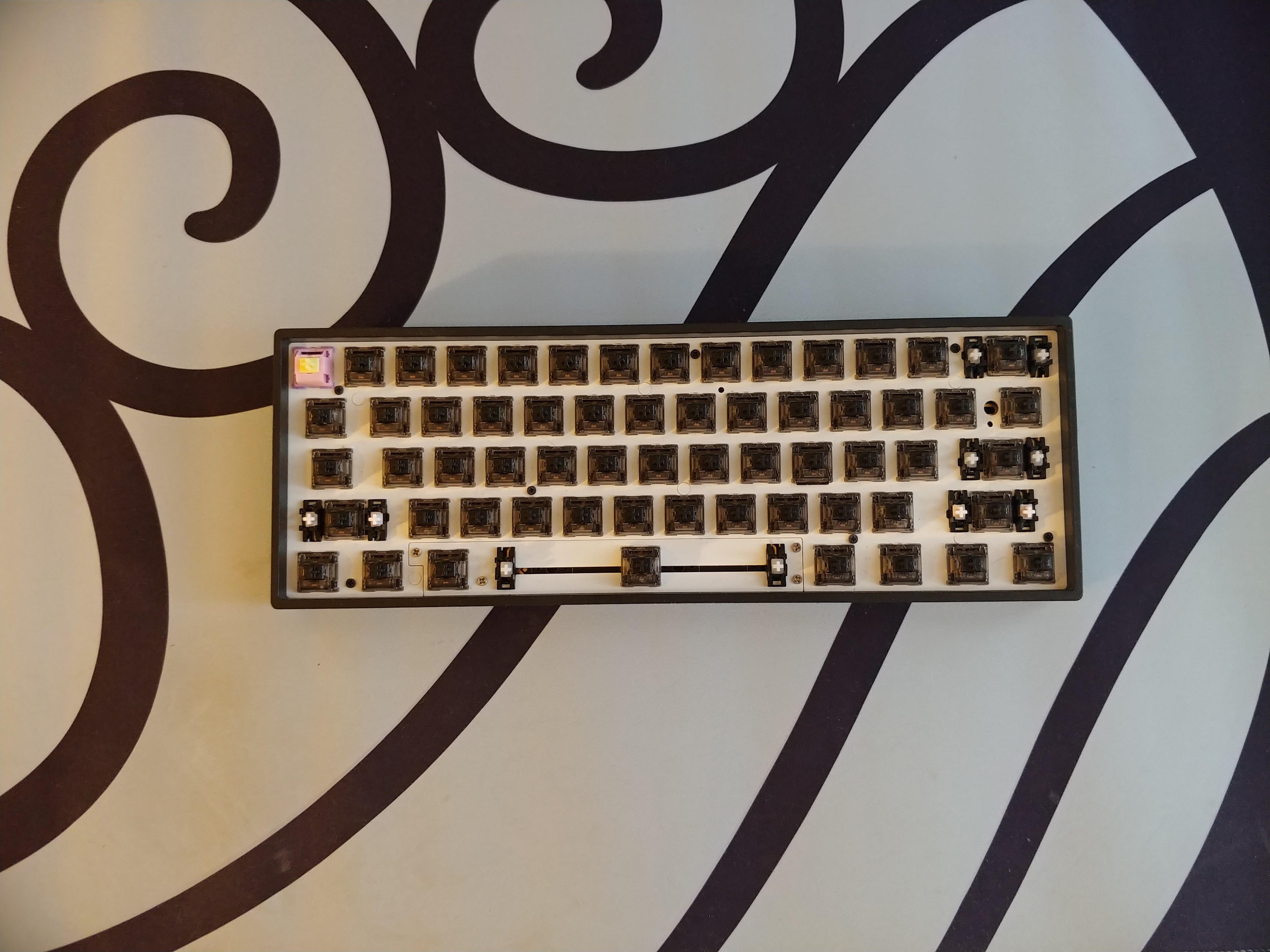 Gateron Ink Black GK61 Custom Keyboard, Computers & Tech, Parts
