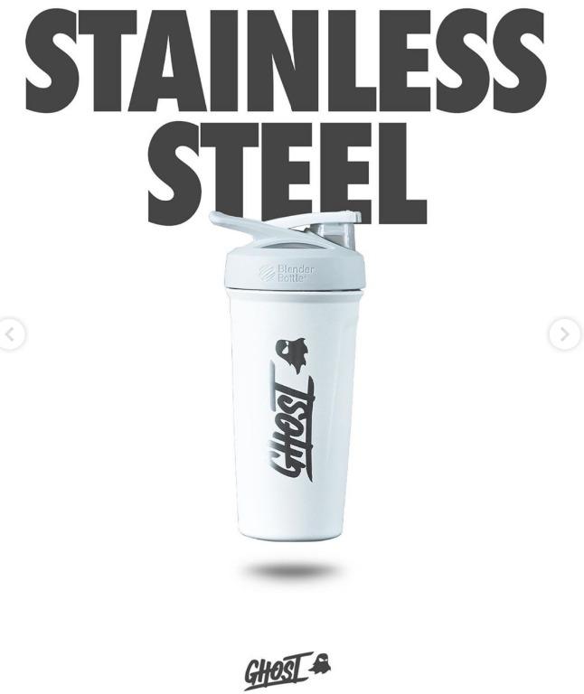 Ghost releases a second stainless steel shaker in black with white print