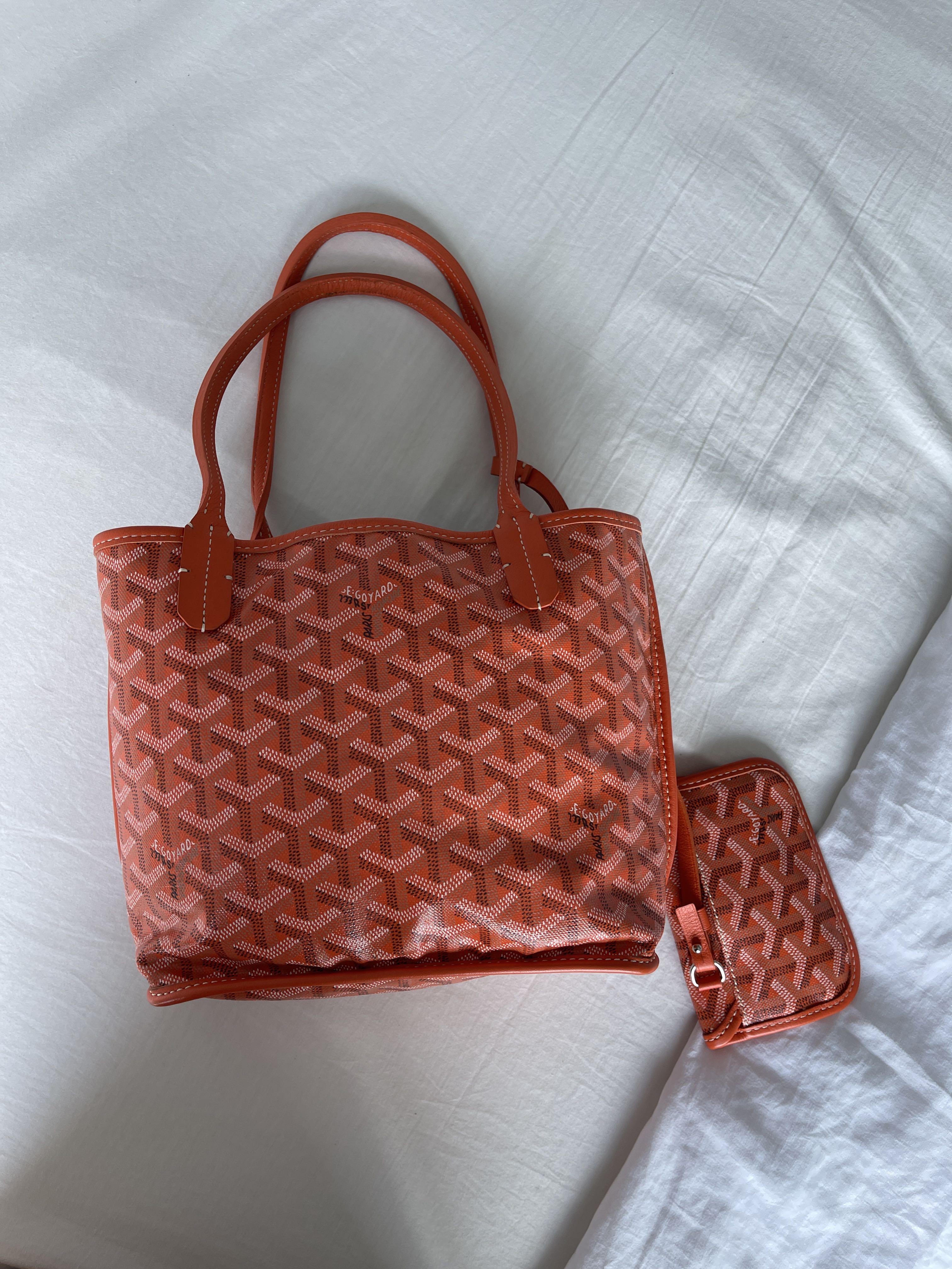 Reversible Anjou TPM w/ Pouch  Goyard, Goyard handbags, Fendi peekaboo mini