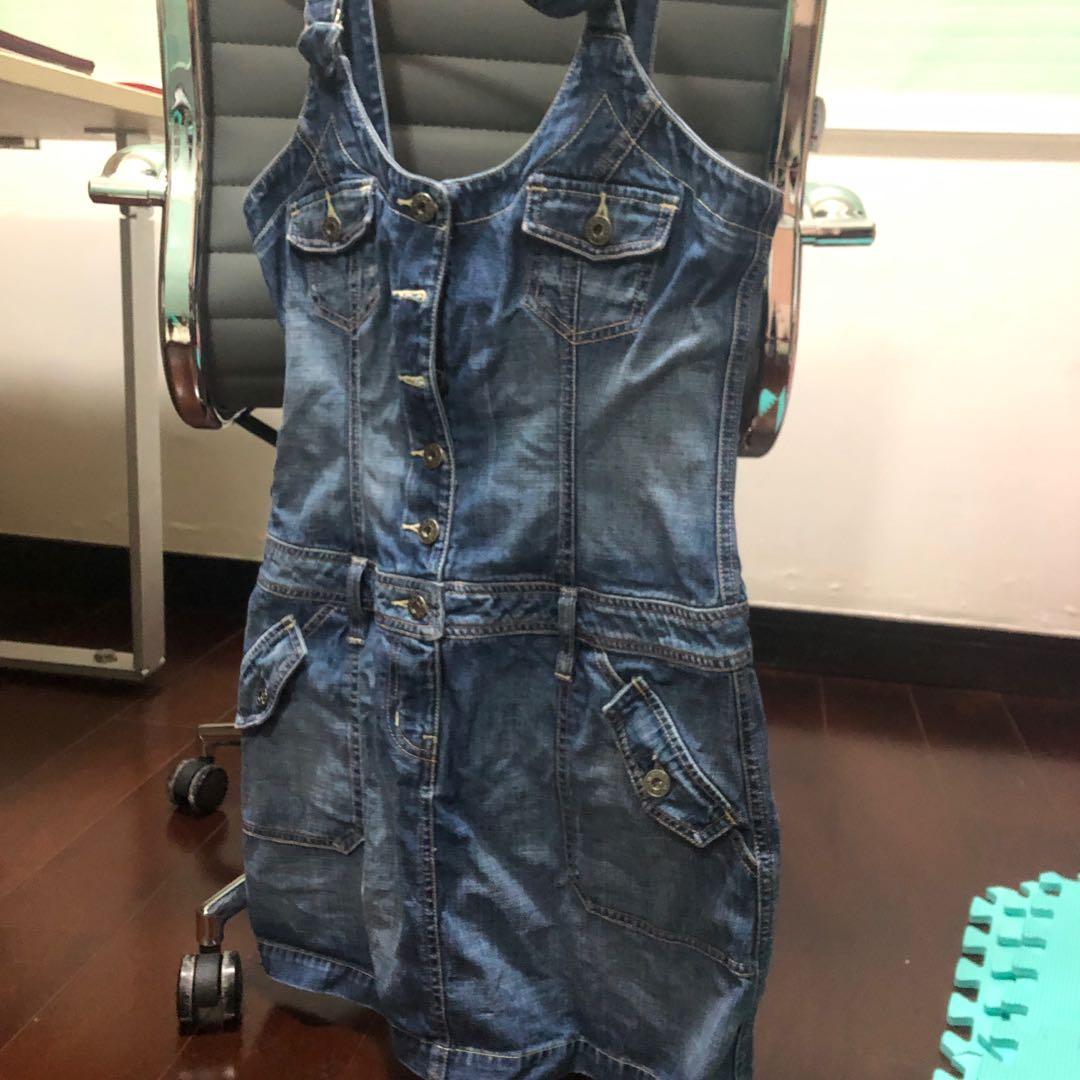 Guess Denim Jumper Dress Women s Fashion Dresses Sets