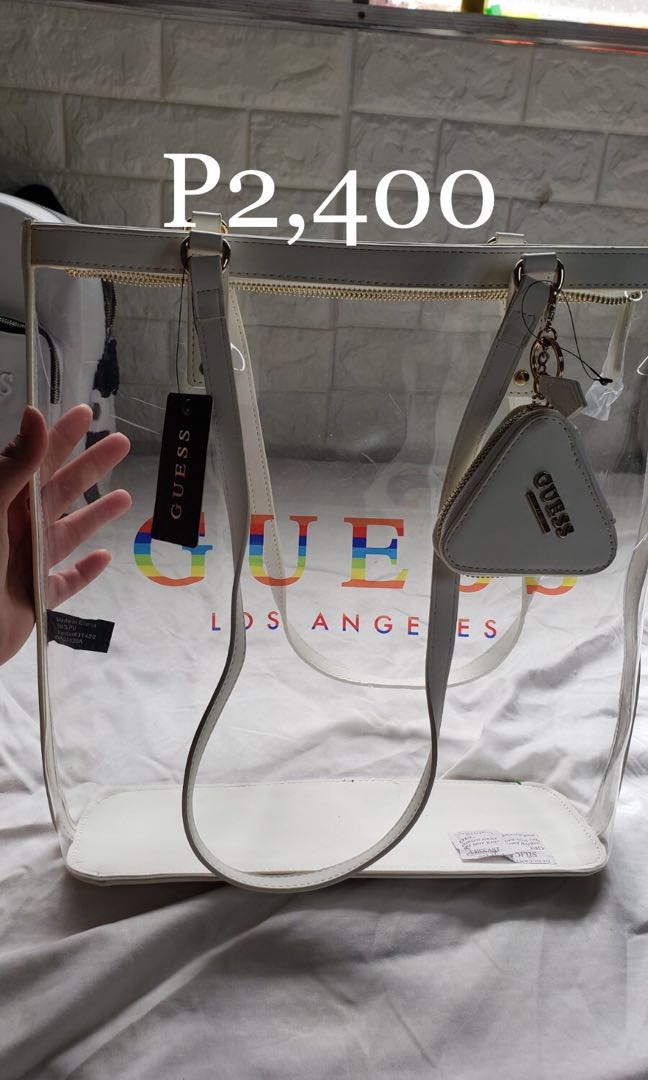 guess transparent bag