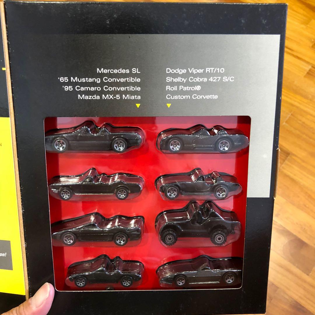 Hot wheels top black convertible collection