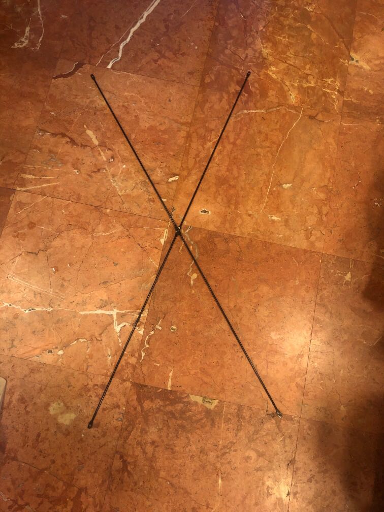 IKEA Ivar Cross Brace for Shelving Unit Spray Painted Black (No Screws