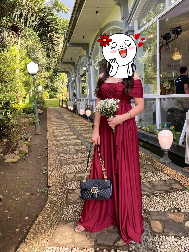 Infinity dress maroon shop