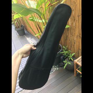 INSTOCK! 23" inch Concert Ukulele Black Bag with Front Zip Pocket, Handle, and Strap (Ukulele Not Included)