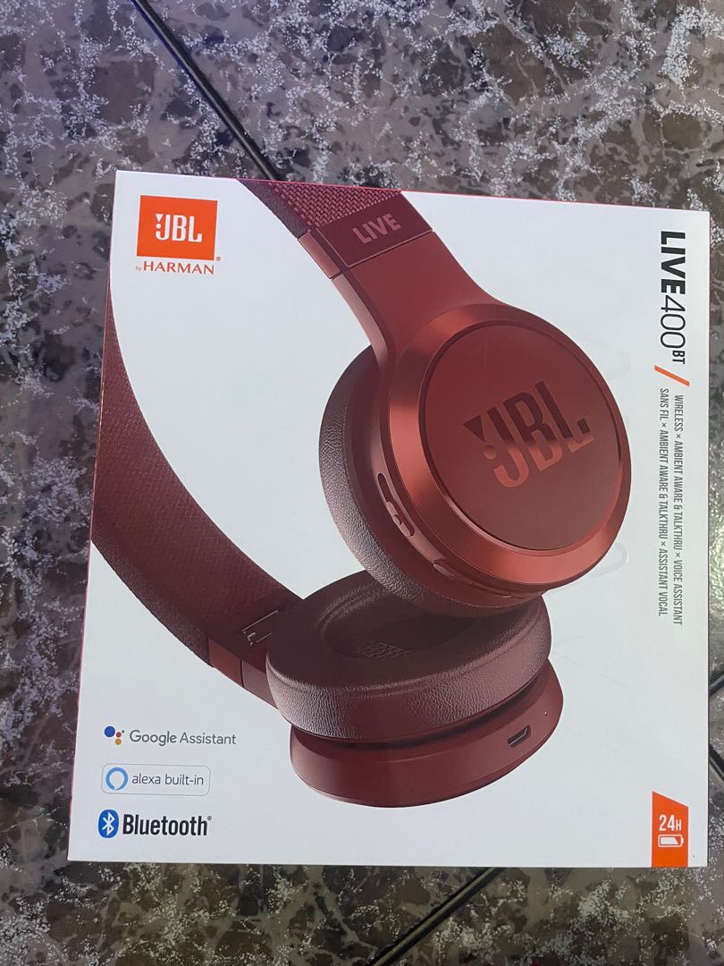 JBL Live 400bt Wireless overears headphones, Audio, Headphones