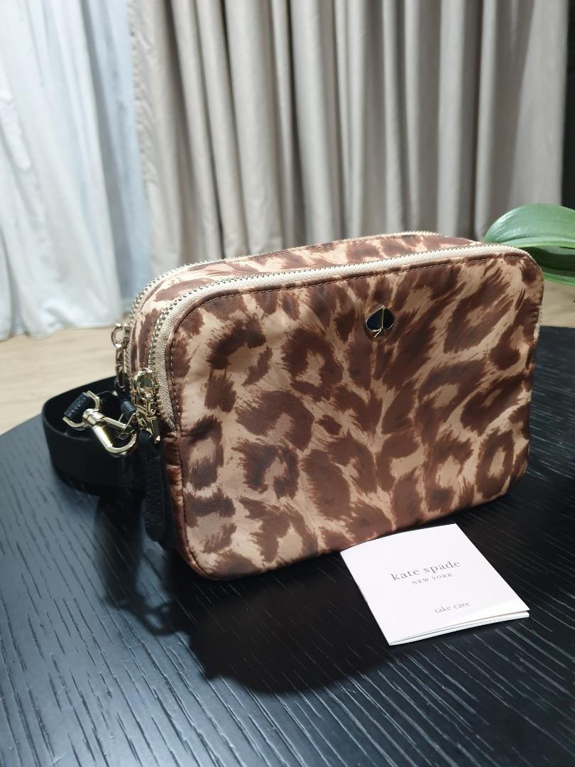 Kate Spade Leopard Print Sling Bag, Luxury, Bags & Wallets on Carousell