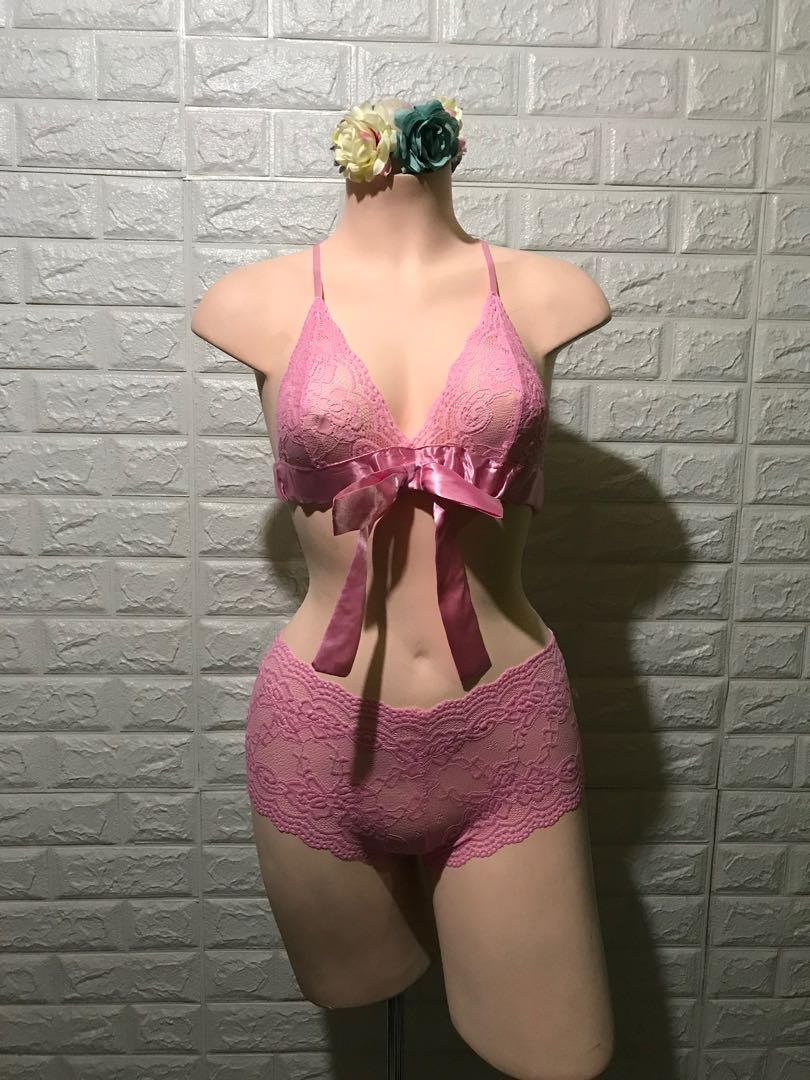 REPRICED Lace Booty Shorts And Bra Lingerie Set Women s Fashion repriced-lace-booty-shorts-and-bra-lingerie-set-women-s-fashion