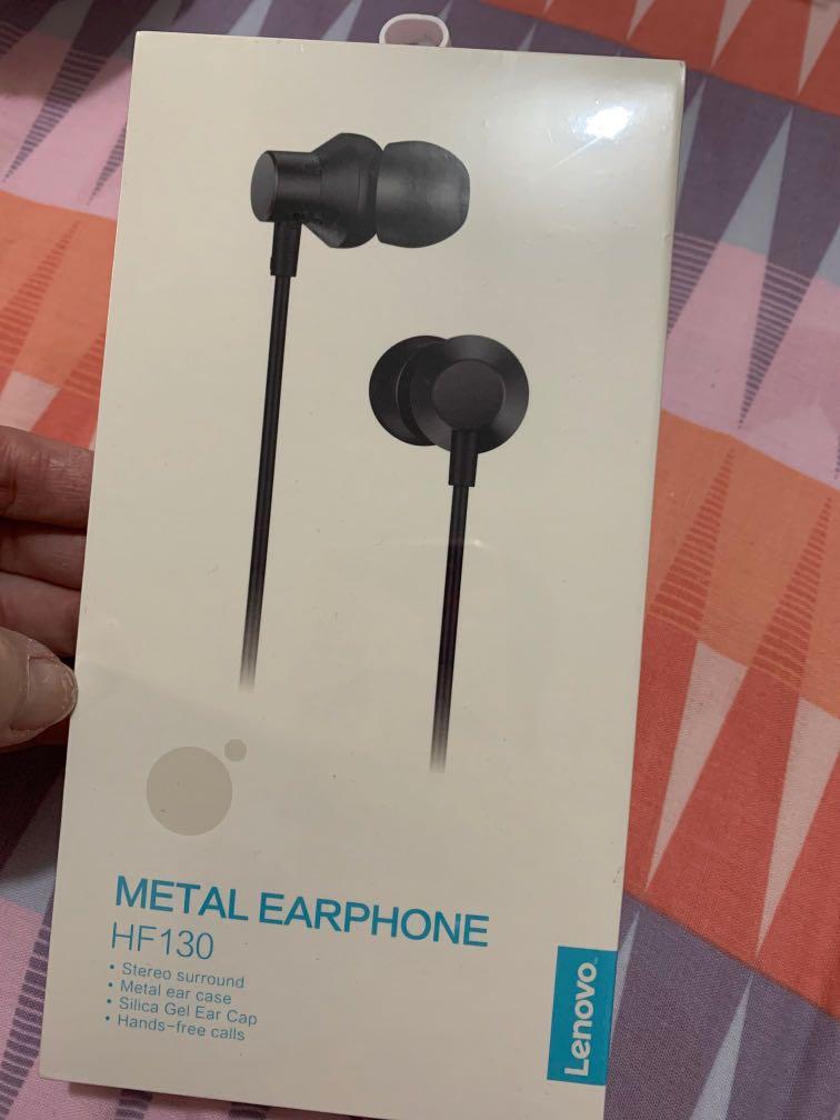 Lenovo Metal Earphone HF130 Audio Earphones on Carousell
