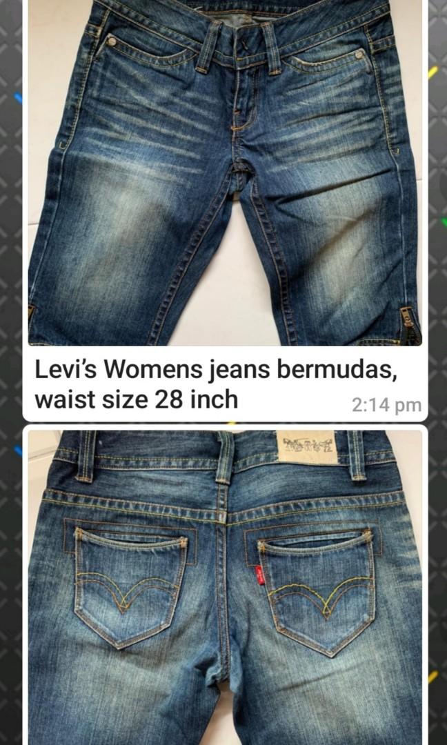 Levis jeans bermuda clearance
