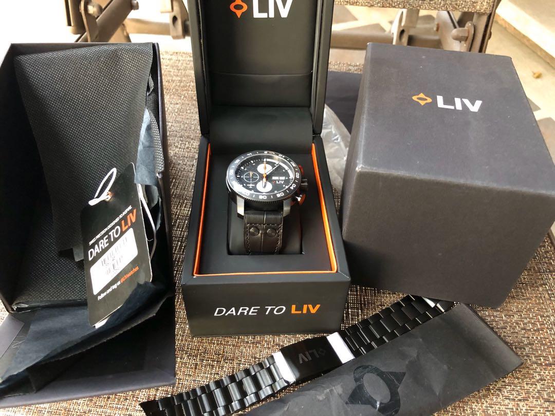 Shop LIV P-51 Titanium Black & Orange Swiss Made Automatic Chrono Watch –  LIV Swiss Watches