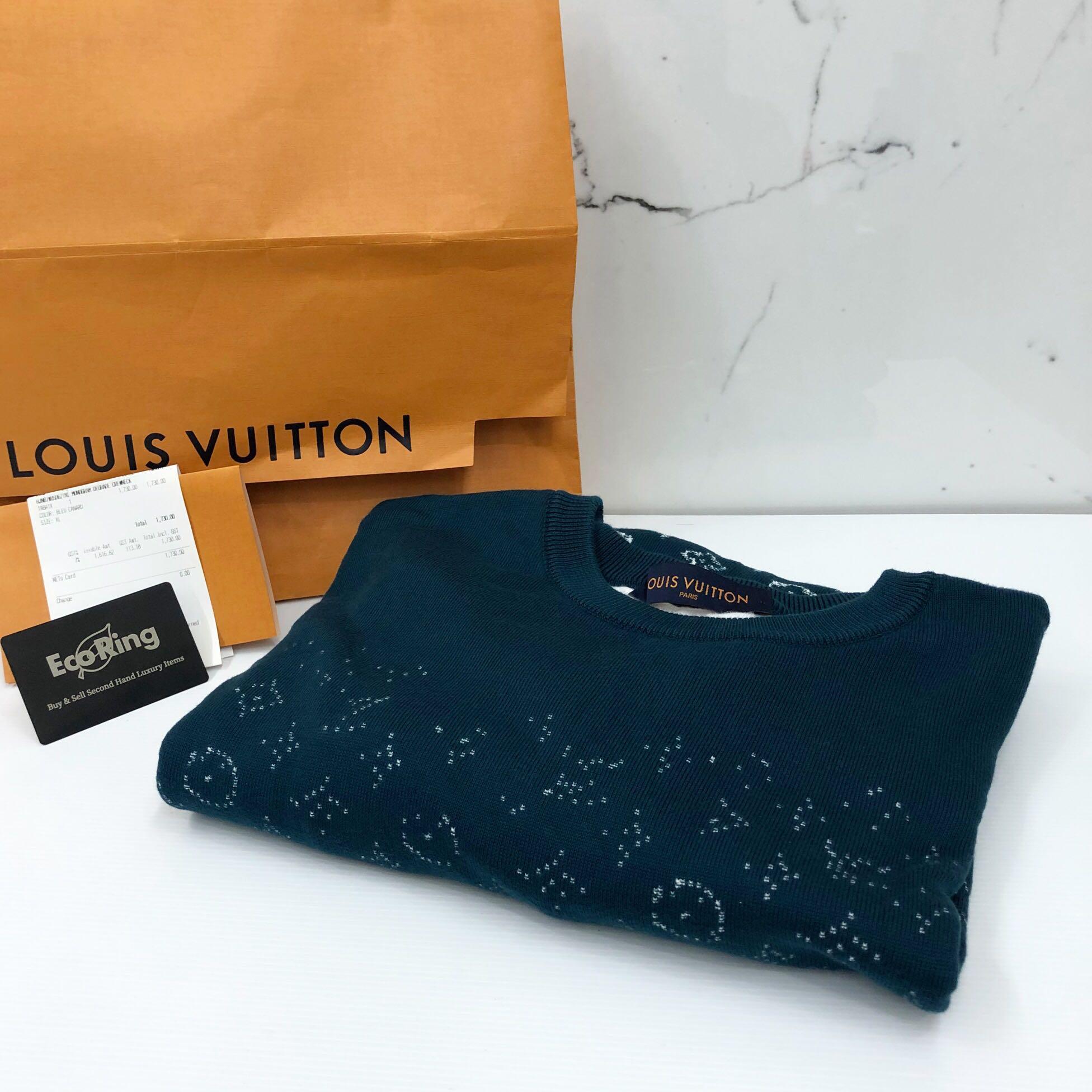 LV full monogram sweater, Luxury, Apparel on Carousell