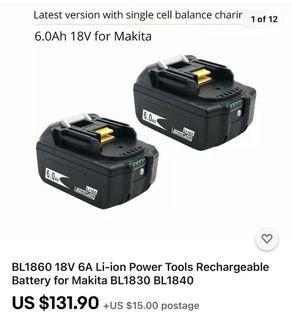 Exmate 18V 3.5Ah Makita Batteria per 1822 PA18 1823 1834 1835 192826-5 192827-3 192829-9 193159-1 193140-2 193102-0 194105-7