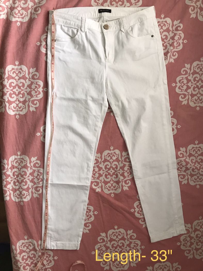 Massimo Dutti White Pants, Women's 