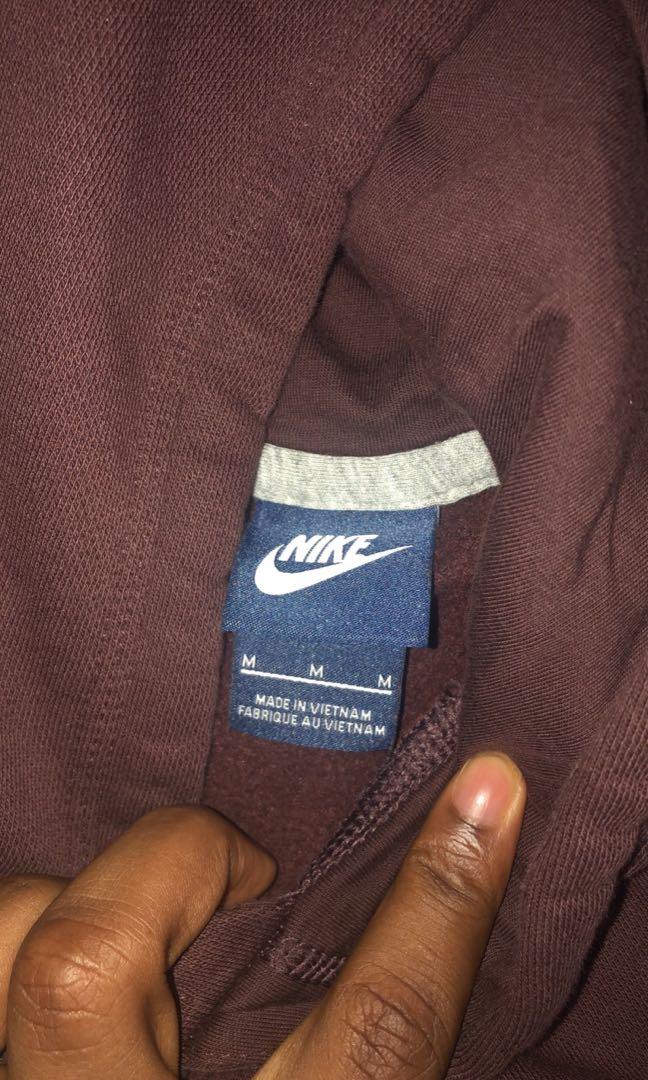 Men s brown Nike hoodie Men s Fashion Clothes on Carousell