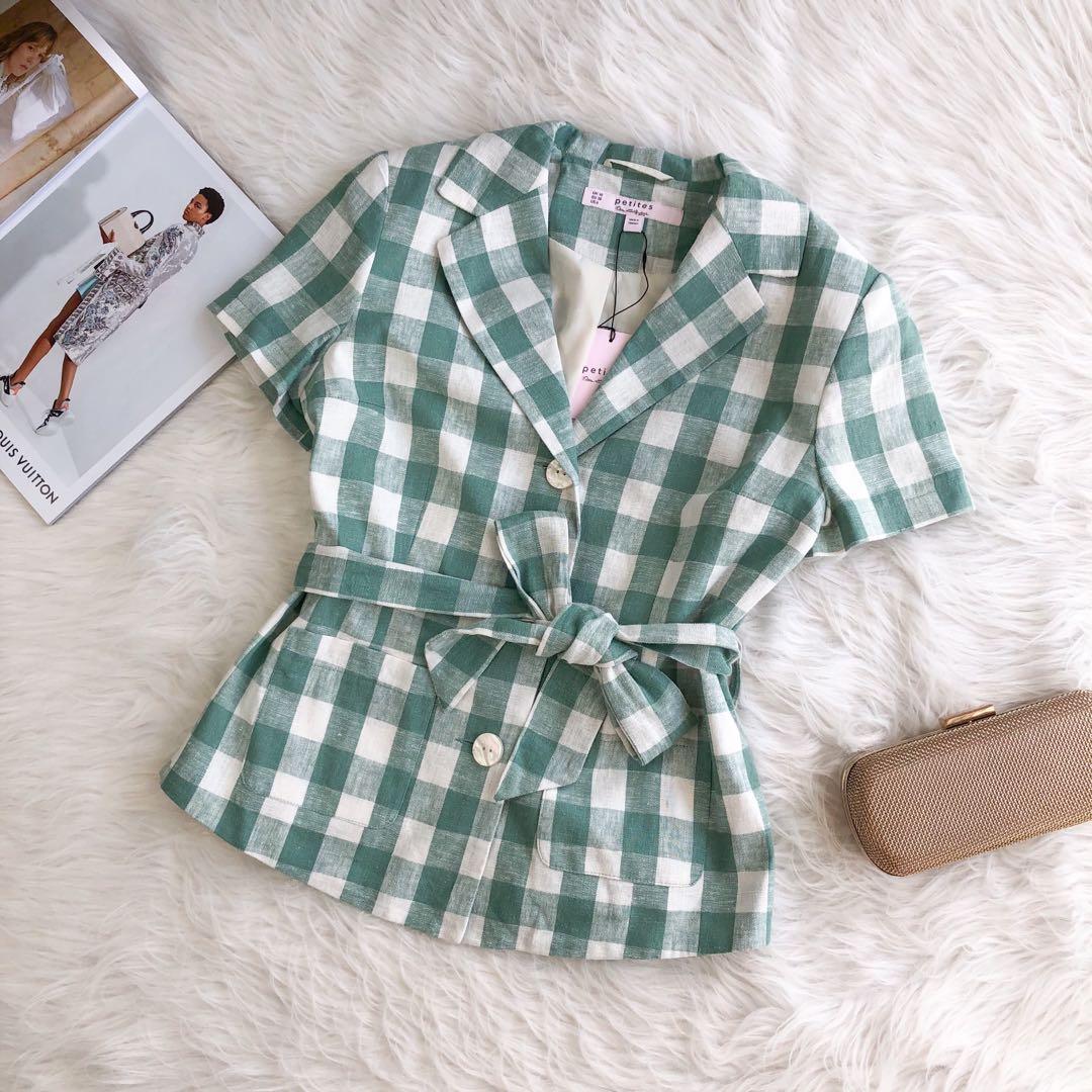 Miss selfridge green top jacket