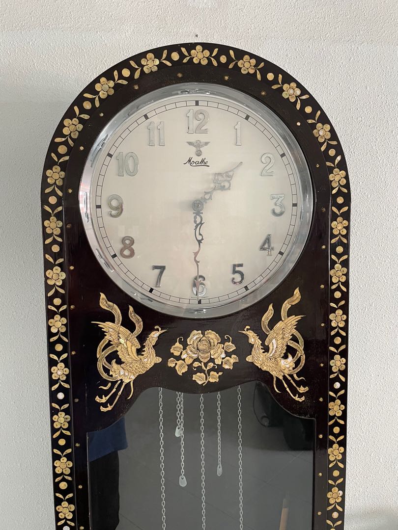 Moathe Moathe Antique Grandfather Clock, Furniture & Home Living, Furniture ...