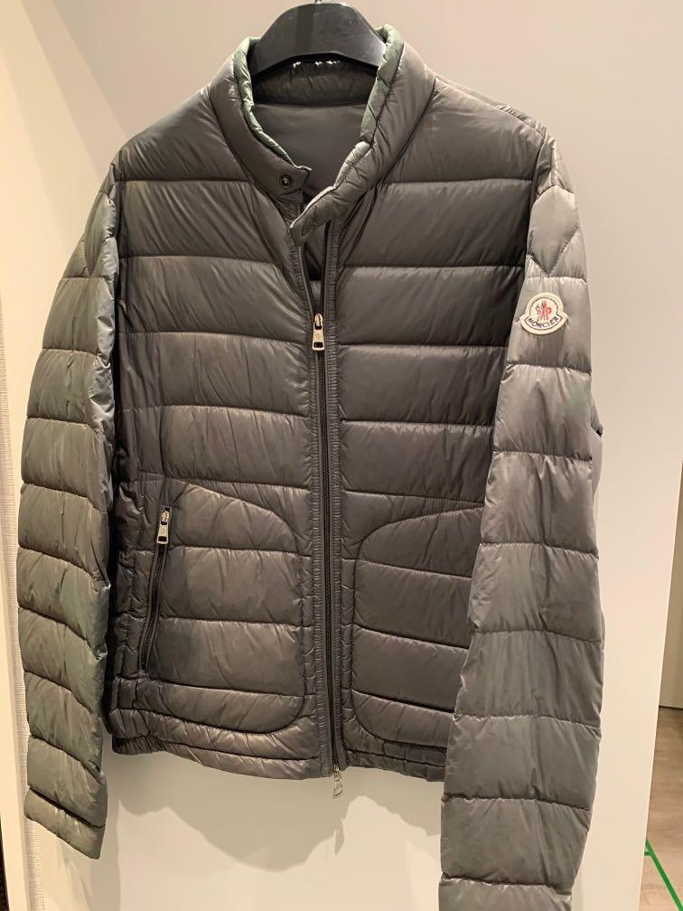 Moncler Acorus grey thin down jacket