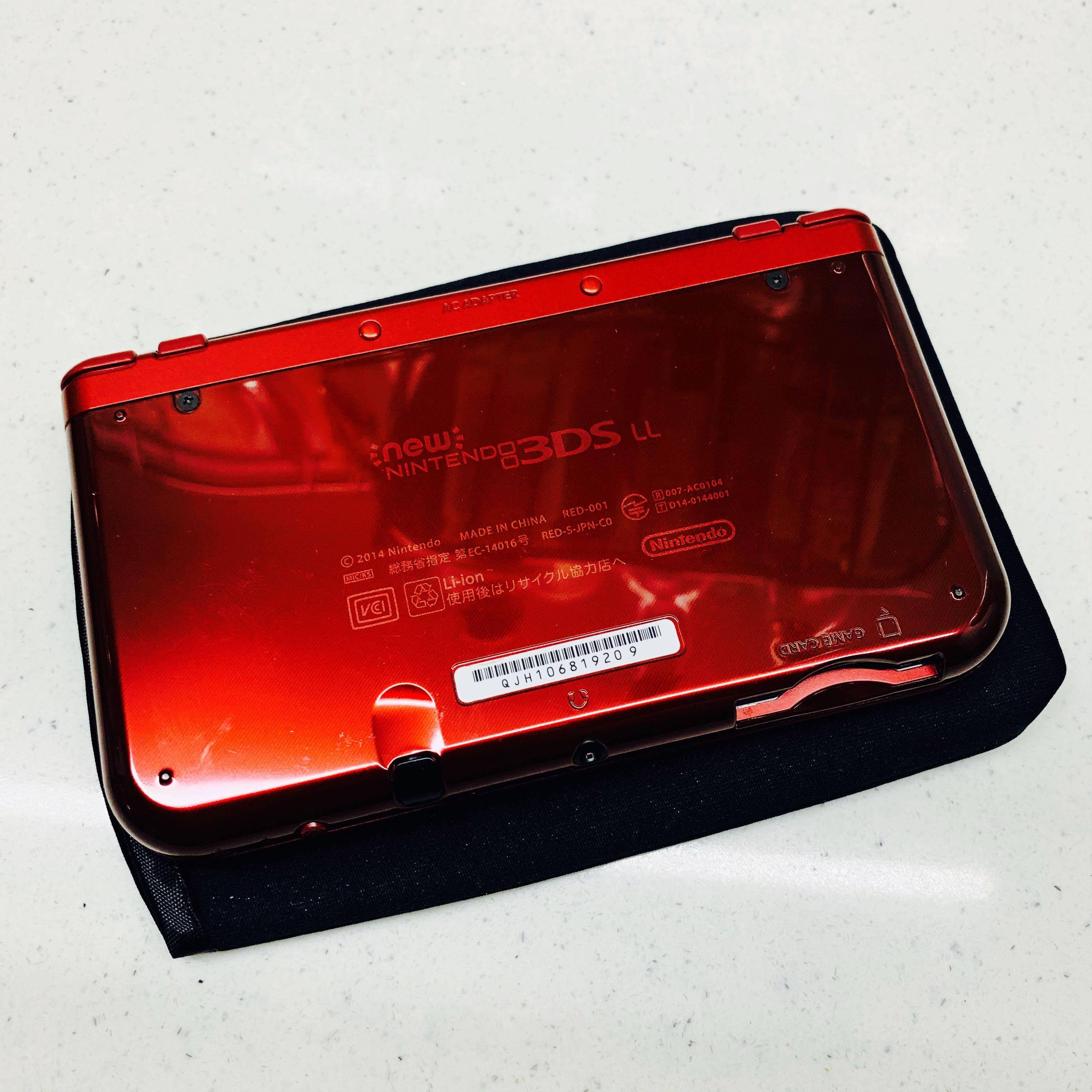 New3DSLL 酒紅色3DSLL 3DS DS NINTENDO, 電子遊戲, 電子遊戲機 