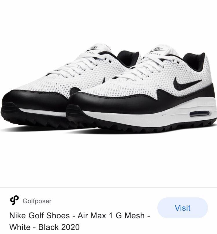nike mesh golf shoes