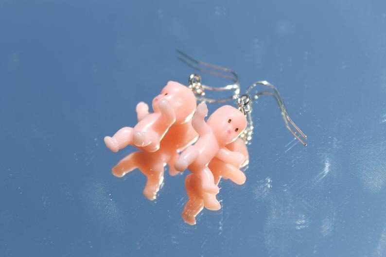 Plastic baby earrings outlet