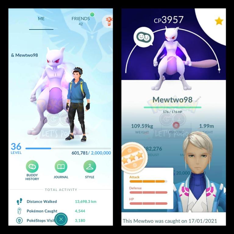 Pokemongo Pokemon Go Account For Sale Level36 Mystic Shiny Gible 8 Shundo Shadow 98iv Mewtwo Video Gaming Gaming Accessories On Carousell