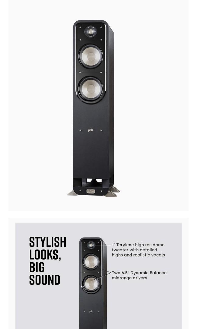 Polk audio s55 floorstanding speaker Audio Soundbars Speakers