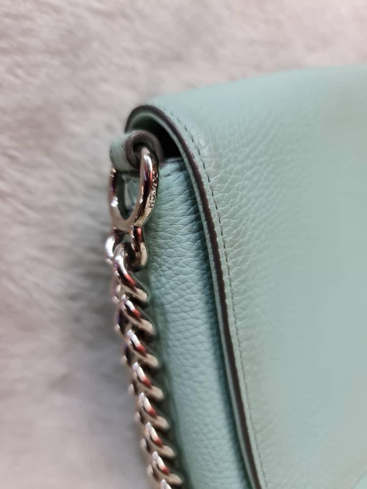 Coach triple crossbody sales in polished pebble leather