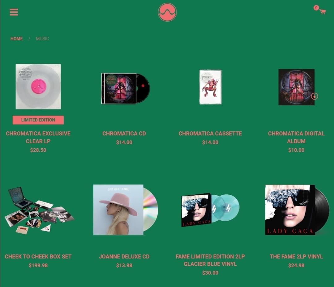 PRE-ORDER!!!! Lady Gaga's LIMITED EDITION Chromatica Merchandises ...
