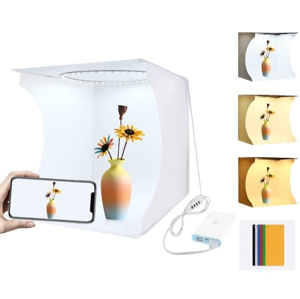 PULUZ Folding Light Box Photo Studio with 6 Color Backgrounds and ...