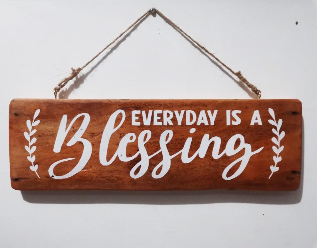 Rustic wood sign (Category: Wall Decor) located in Lemery. Submitted by hirayaspaperie (Listing ID 1070813880, Image 1). Description: For sale: Rustic wood sign Size: 14 x 4.5 inches Material: solid wood (reclaimed) PRODUCT DISCLAIMER All items are personally handcrafted. Time, love, and effort are put in each products. Woods being used are mostly reclaimed and are made to look rustic. Rustic means there are visible flaws on wood. The imperfectio