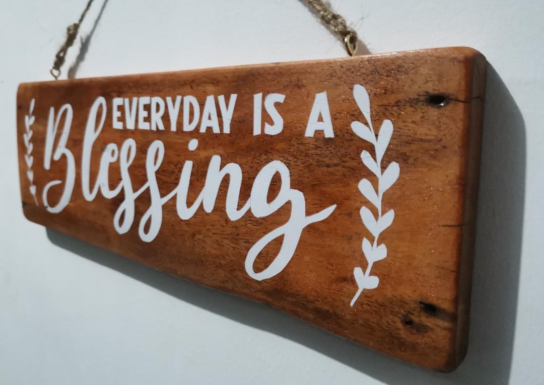 Rustic wood sign (Category: Wall Decor) located in Lemery. Submitted by hirayaspaperie (Listing ID 1070813880, Image 2). Description: For sale: Rustic wood sign Size: 14 x 4.5 inches Material: solid wood (reclaimed) PRODUCT DISCLAIMER All items are personally handcrafted. Time, love, and effort are put in each products. Woods being used are mostly reclaimed and are made to look rustic. Rustic means there are visible flaws on wood. The imperfectio