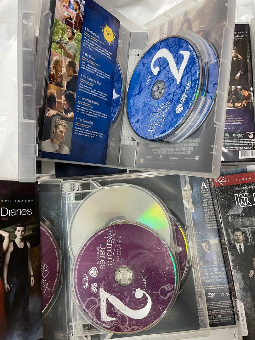原裝正版）The Vampire Diaries 噬血Y世代(台譯）/ 吸血新世代(8盒DVD BOX SET) (第1季至第8季完) (第一至第七季香港版)  （第八季