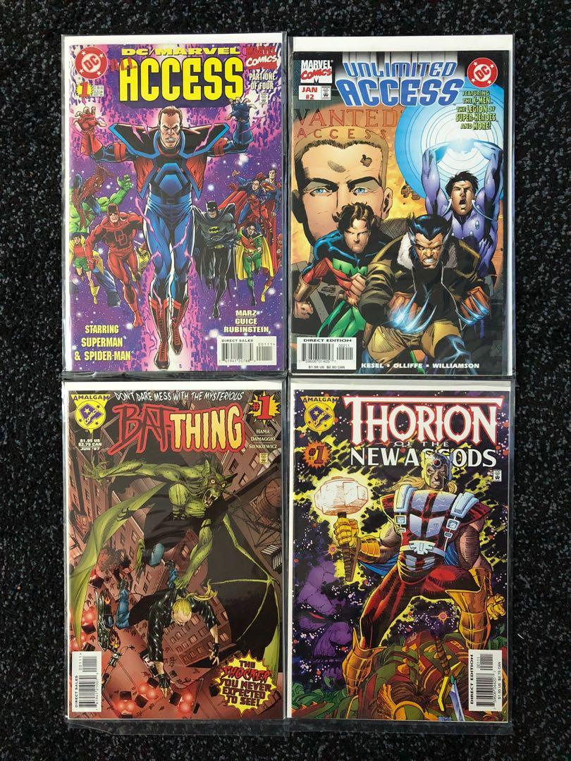 Unlimited Access Vol 1 2 Amalgam Marvel Detective Comics DC, Hobbies