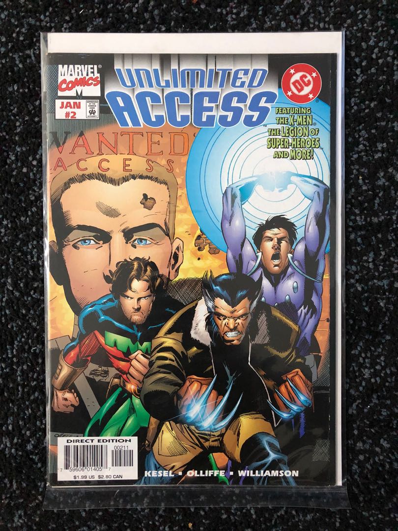 Unlimited Access Vol 1 2 Amalgam Marvel Detective Comics DC, Hobbies