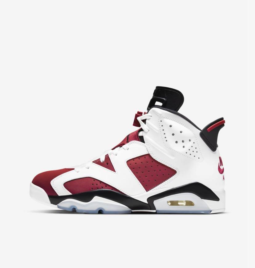 Jordan 6 carmine size 10 clearance