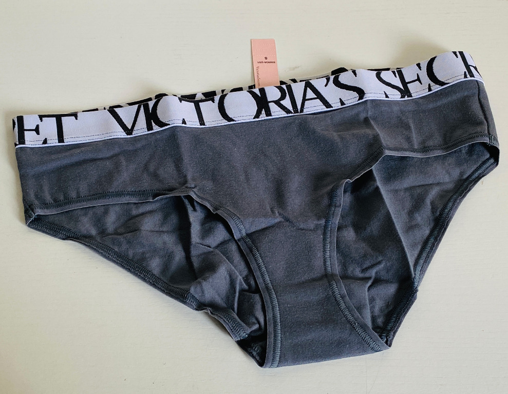 VICTORIA'S SECRET VS GRAY HIPHUGGER HIPSTER BIKINI PANTY UNDERWEAR