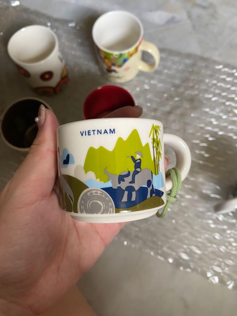 Viet x Starbucks espresso cup set (3 cups), Furniture & Home Living