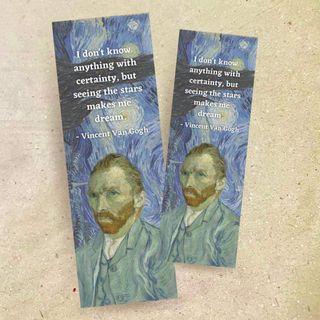 Vincent Van Gogh handmade bookmark