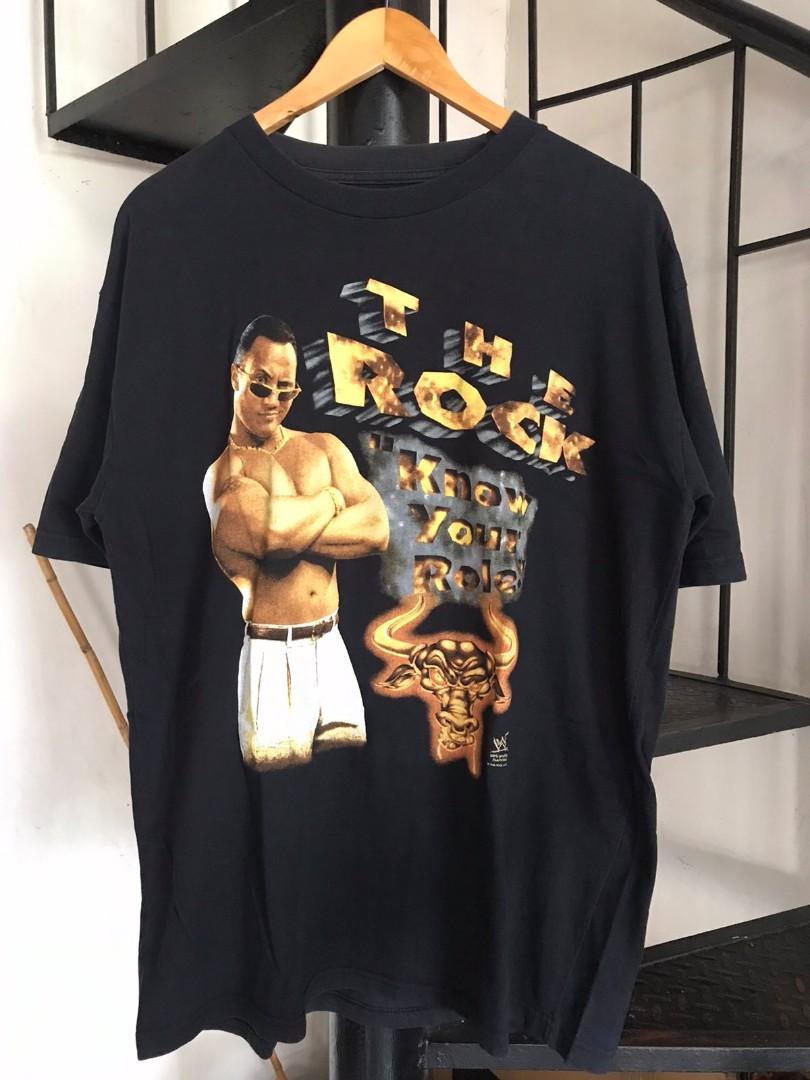 Vintage Bootleg The Rock Wrestling Tee 
