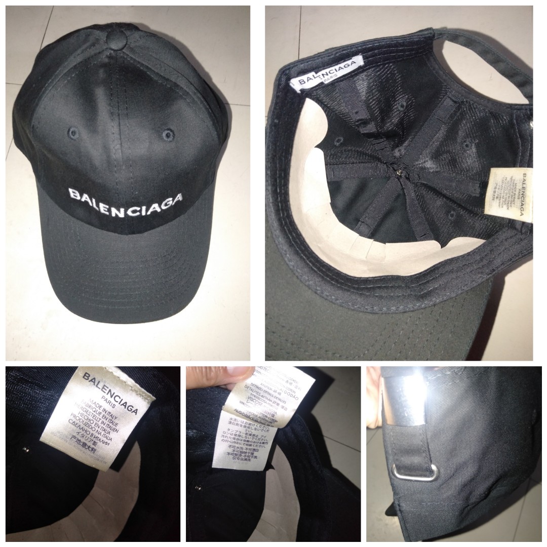 Balenciaga Logo Baseball Cap w Tags  Black Hats Accessories  BAL235372   The RealReal