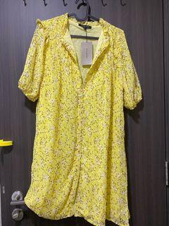 Yellow Indefeir Fleur Dress