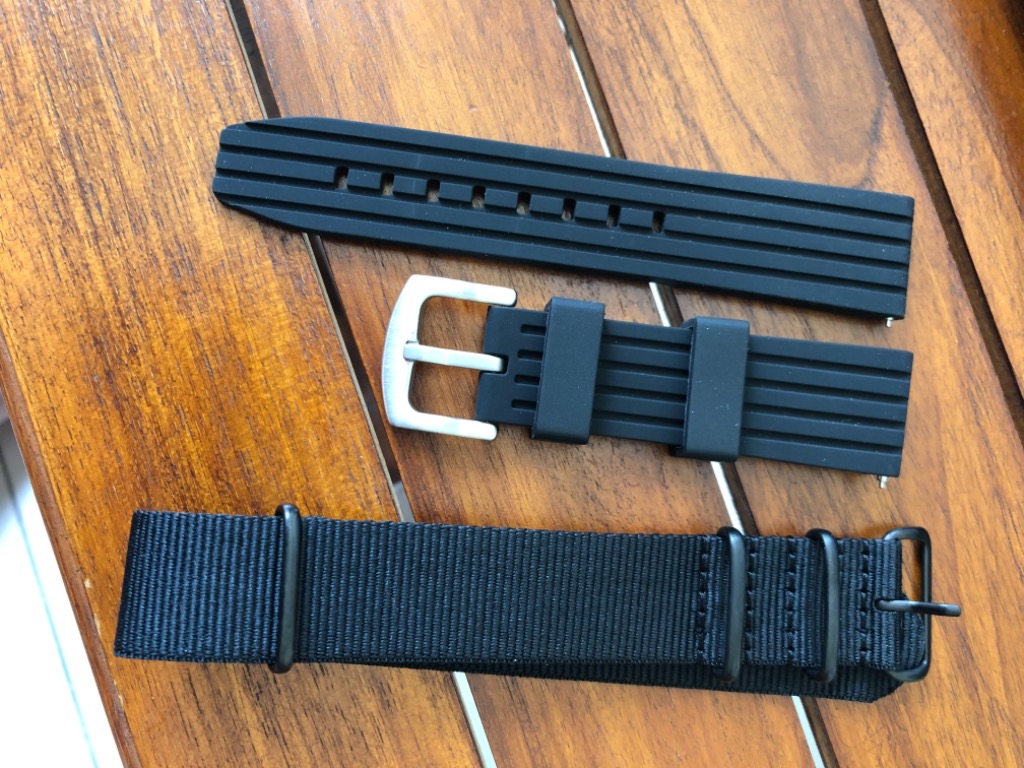 22mm watch strap from Instrap Rubber and Nato/Zulu, Men's Fashion