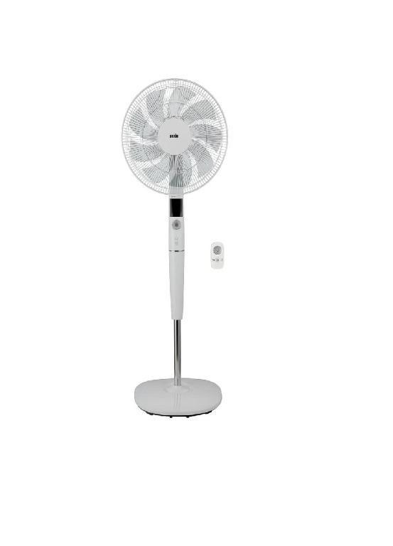 White Oscillating 3 Speed 16 Wall Mounted Ideal for Home and Office 40W Pedestal Fan with Remote Control 