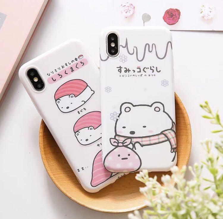 角落生物白熊手機殼 電子產品 電話 平板電腦裝飾 Carousell