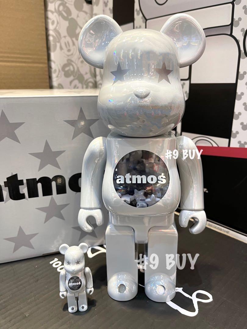 BE@RBRICK atmos WHITE CHROME Ver.100%400-