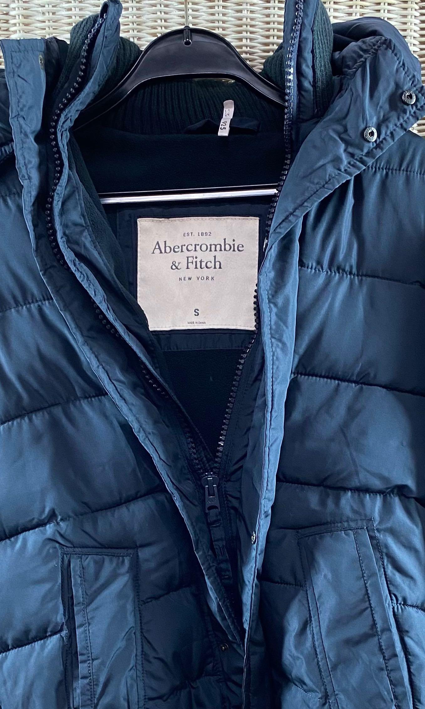 Abercrombie Fitch Men s Navy Blue Winter Puffer Jacket Small