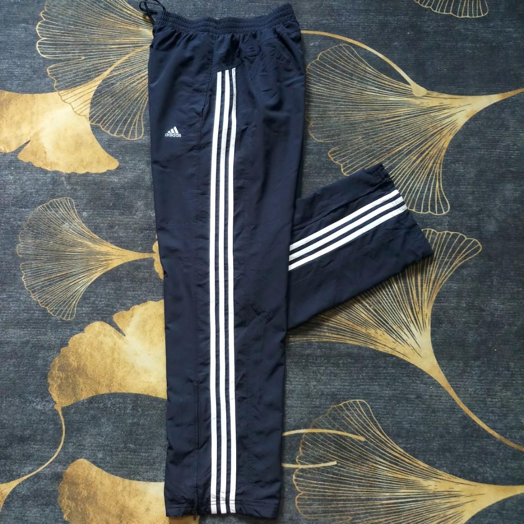 Adidas track pants bootcut, Men's Fashion, Bottoms, Joggers on Carousell