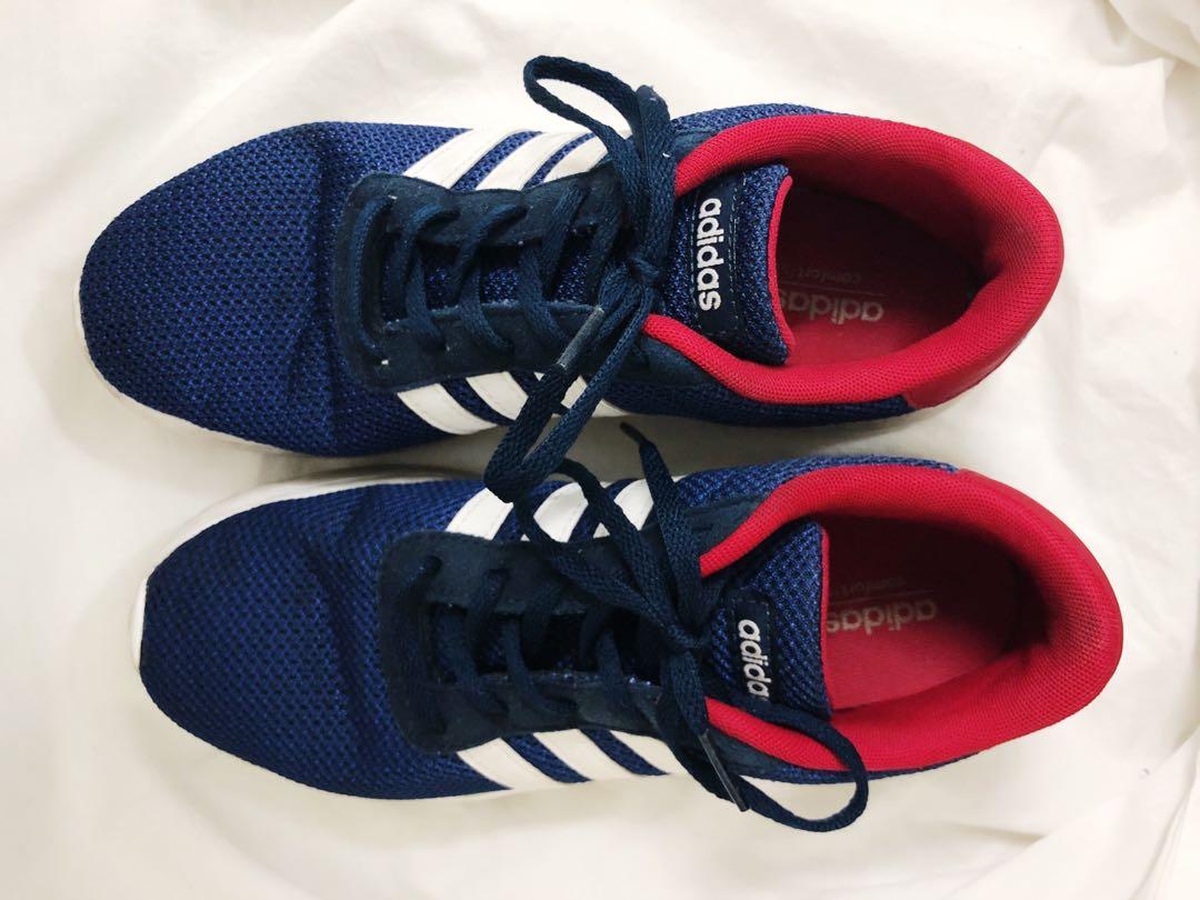 Adidas neo shoes best sale blue and red